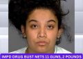 IMPD Drug Bust Nets 11 Guns, 2 Pounds of Drugs, and One Arrest