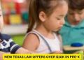 New Texas Law Offers Over $10K in Pre-K Funds for Eligible Families
