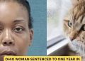 Ohio Woman Sentenced to One Year in Jail for Killing and Eating Cat